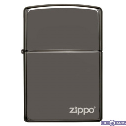 Запальничка Zippo 150 ZL Black Ice W - Zippo Logo (Чорний лід)