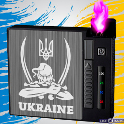 USB запальничка Козак Ukraine з футляром у подарунковій упаковці LB-664U3