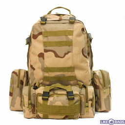 Тактичний рюкзак камуфляж пісочний Victory LB-497