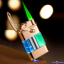 Запальничка форсунка + ліхтарик у подарунковій упаковці LB-682Gold