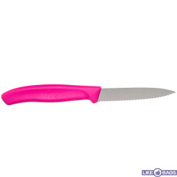 Ножі для овочів Victorinox SwissClassic зубчасті рожеві 8 см, Vx6.7636.L115